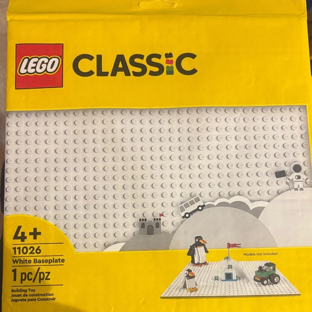 Set of 4 LEGO Classic White Building Bases 11026